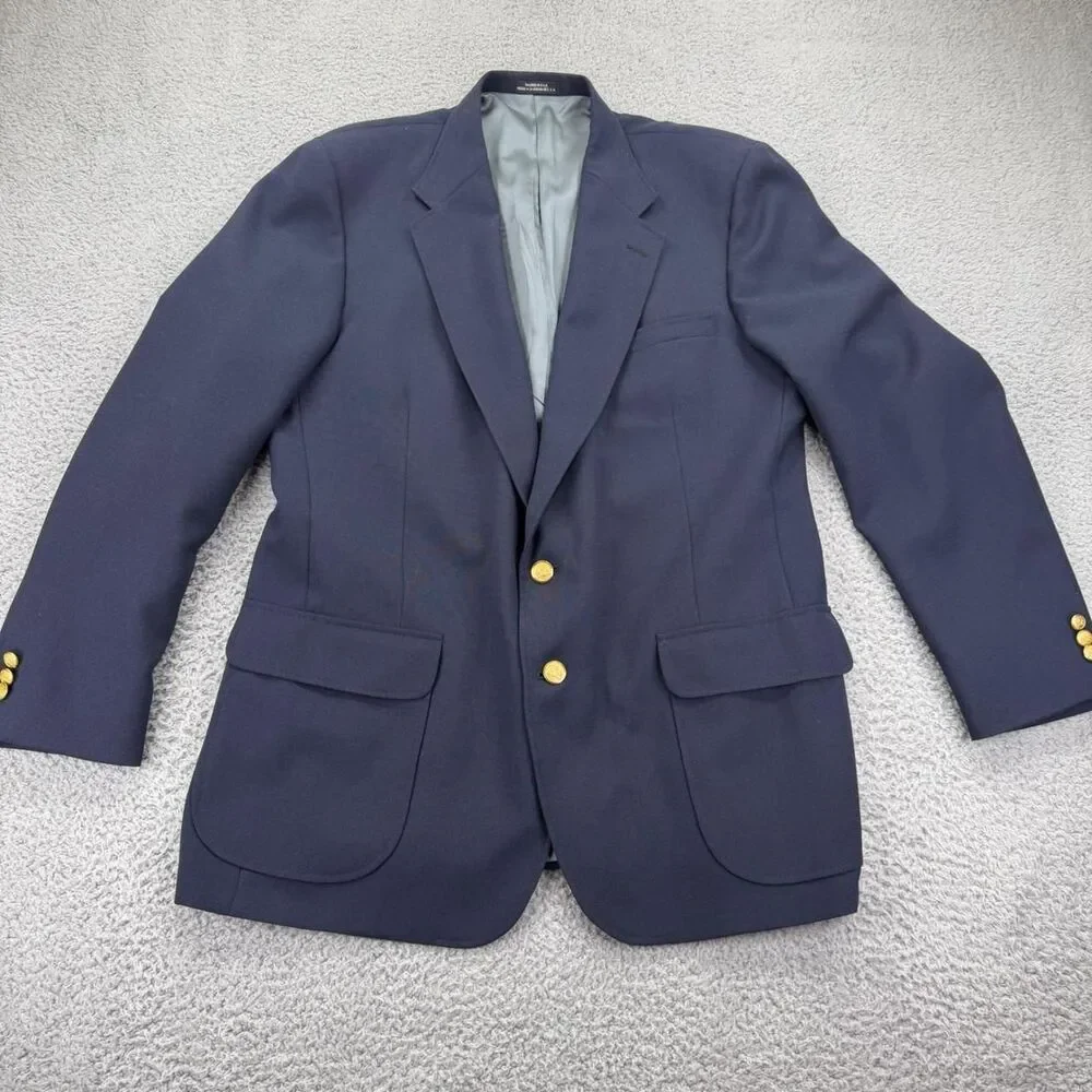 Stafford Men's Navy Tailored-jackets